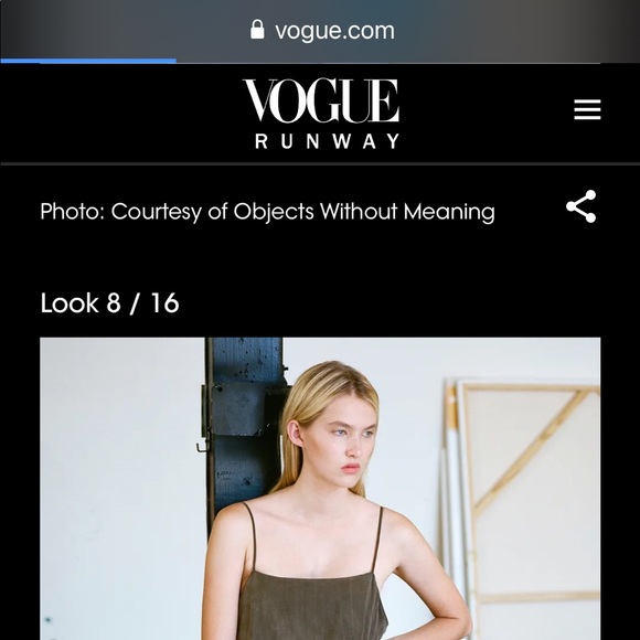 OBJECTS WITHOUT MEANING OLIVE TWISTED LOUNGE DRESS - Picture 3 of 11